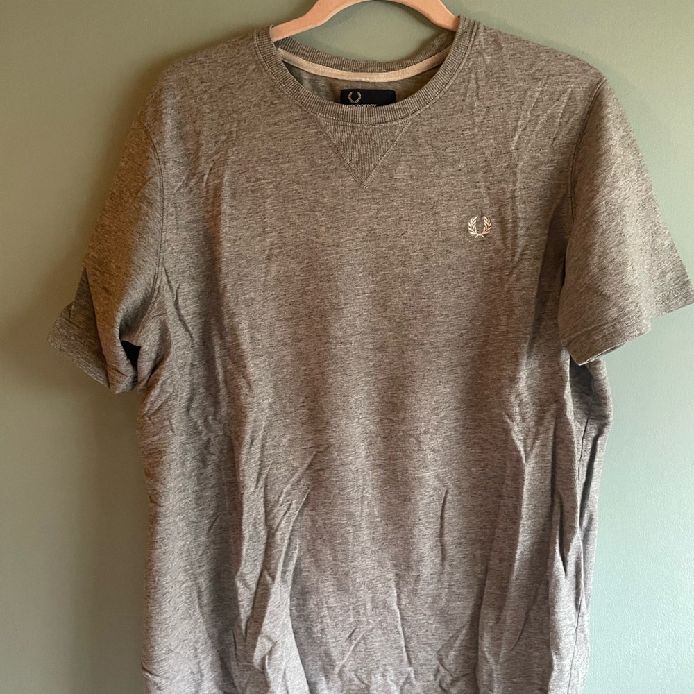 Gray Fred Perry Men's T-Shirt